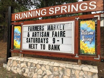 Running Springs Farmers Market & Artisan Faire 