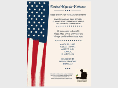 Ontario Police Dept. vs. El Monte Police Dept Baseball Fundraiser to Benefit Veterans